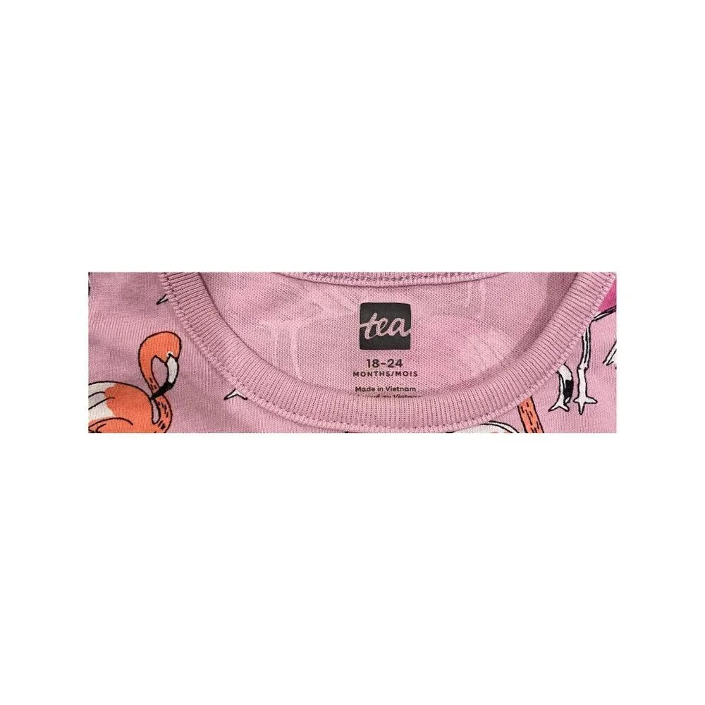 Tea Collection Baby Girl's Flamingo Romper
